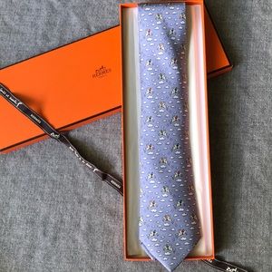Hermès Silk Necktie - 5007 EA Pegasus Jockey